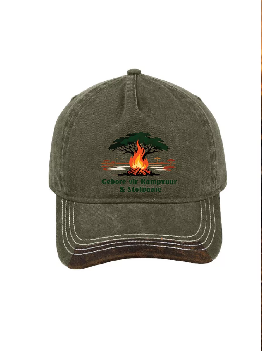 Max Wash 5 Panel Cap - Gebore vir Kampvuur - Image 4